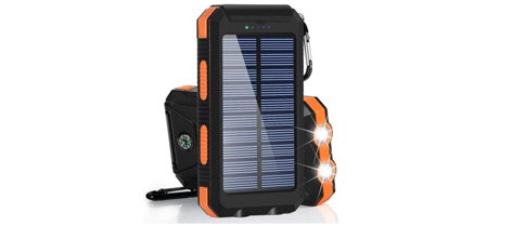 Fast Charging Waterproof Dual USB Solar Portable Power Bank